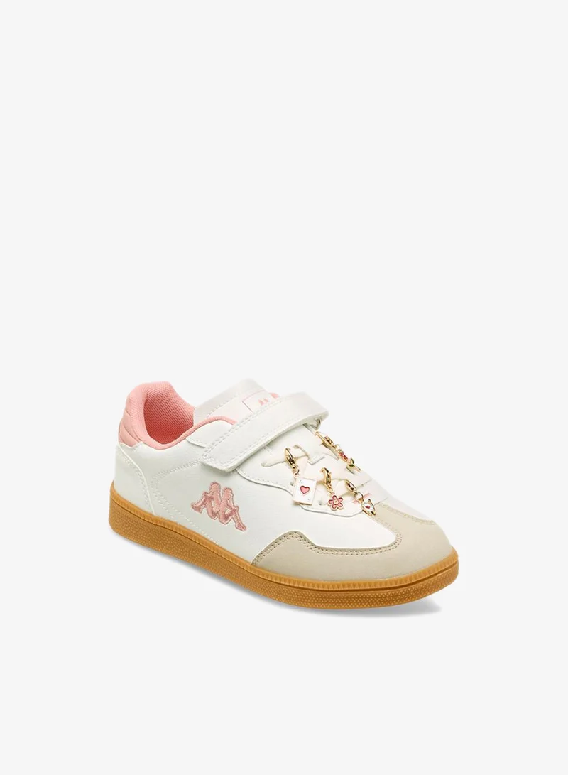 كابا حذاء رياضي بناتي بكعب عالٍ وشريط لاصق